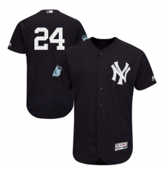 Men's Majestic New York Yankees #24 Gary Sanchez Navy Blue 2017 Spring Training Authentic Collection Flex Base MLB Jersey