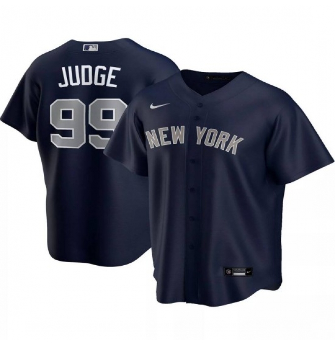 Men's New York Yankees #99 Aaron Judge Navy Stitched Baseball Jersey