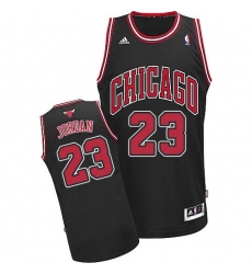 Men's Adidas Chicago Bulls #23 Michael Jordan Swingman Black Alternate NBA Jersey
