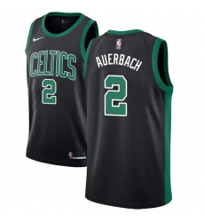 Men's Adidas Boston Celtics #2 Red Auerbach Swingman Black NBA Jersey - Statement Edition