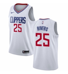 Women's Nike Los Angeles Clippers #25 Austin Rivers Swingman White NBA Jersey - Association Edition