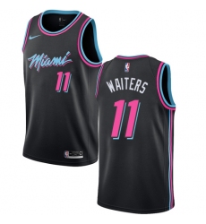 Men's Nike Miami Heat #11 Dion Waiters Swingman Black NBA Jersey - City Edition
