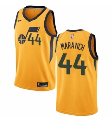 Youth Nike Utah Jazz #44 Pete Maravich Authentic Gold NBA Jersey Statement Edition