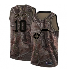 Women's Nike Utah Jazz #10 Alec Burks Swingman Camo Realtree Collection NBA Jersey