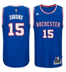 Men's Adidas Sacramento Kings #15 DeMarcus Cousins Swingman Light Blue 2014-15 Hardwood Classics NBA Jersey