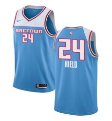 Youth Nike Sacramento Kings #24 Buddy Hield Swingman Blue NBA Jersey - 2018 19 City Edition