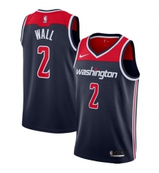 Youth Nike Washington Wizards #2 John Wall Swingman Navy Blue NBA Jersey Statement Edition