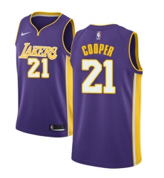 Women's Nike Los Angeles Lakers #21 Michael Cooper Swingman Purple NBA Jersey - Statement Edition