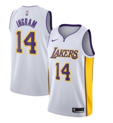 Youth Nike Los Angeles Lakers #14 Brandon Ingram Authentic White NBA Jersey - Association Edition