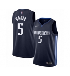 Men's Dallas Mavericks #5 Jose Juan Barea Authentic Navy Finished Basketball Jersey - Statement Edition