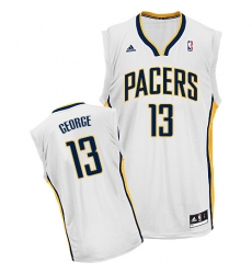 Youth Adidas Indiana Pacers #13 Paul George Swingman White Home NBA Jersey