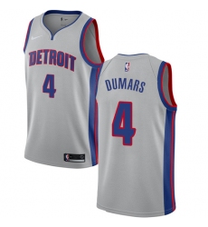 Youth Nike Detroit Pistons #4 Joe Dumars Swingman Silver NBA Jersey Statement Edition