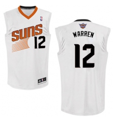 Men's Adidas Phoenix Suns #12 T.J. Warren Authentic White Home NBA Jersey