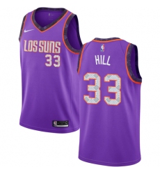 Youth Nike Phoenix Suns #33 Grant Hill Swingman Purple NBA Jersey - 2018 19 City Edition