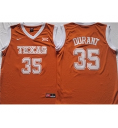 Men's Texas Longhorns #35 Kevin Durant Orange Stitched Jersey