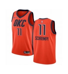 Youth Nike Oklahoma City Thunder #11 Detlef Schrempf Orange Swingman Jersey - Earned Edition
