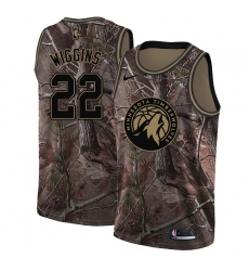 Youth Nike Minnesota Timberwolves #22 Andrew Wiggins Swingman Camo Realtree Collection NBA Jersey