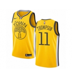 Youth Nike Golden State Warriors #11 Klay Thompson Yellow Swingman Jersey - Earned Edition