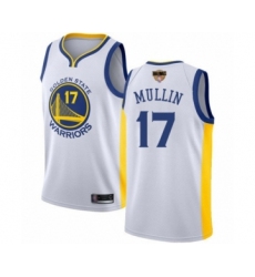Women's Golden State Warriors #17 Chris Mullin Swingman White 2019 Basketball Finals Bound Basketball Jersey - Association Edition