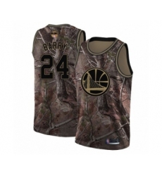 Women's Golden State Warriors #24 Rick Barry Swingman Camo Realtree Collection Basketball 2019 Basketball Finals Bound Jersey