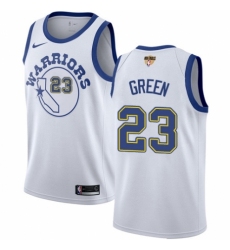 Women's Nike Golden State Warriors #23 Draymond Green Authentic White Hardwood Classics 2018 NBA Finals Bound NBA Jersey