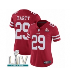 Women's San Francisco 49ers #29 Jaquiski Tartt Red Team Color Vapor Untouchable Limited Player Super Bowl LIV Bound Football Jersey