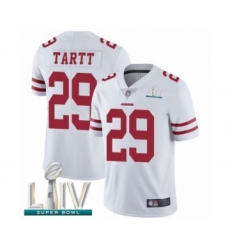 Youth San Francisco 49ers #29 Jaquiski Tartt White Vapor Untouchable Limited Player Super Bowl LIV Bound Football Jersey