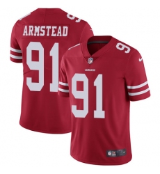 Youth Nike San Francisco 49ers #91 Arik Armstead Red Team Color Vapor Untouchable Limited Player NFL Jersey