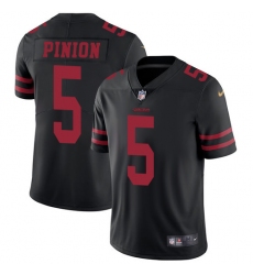 Youth Nike San Francisco 49ers #5 Bradley Pinion Black Vapor Untouchable Limited Player NFL Jersey