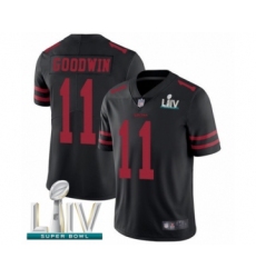 Men's San Francisco 49ers #11 Marquise Goodwin Black Alternate Vapor Untouchable Limited Player Super Bowl LIV Bound Football Jersey