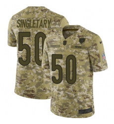Youth Nike Chicago Bears #50 Mike Singletary Limited Camo 2018 Salute to Service NFL Jersey