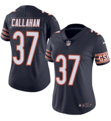 Women's Nike Chicago Bears #37 Bryce Callahan Navy Blue Team Color Vapor Untouchable Limited Player NFL Jersey