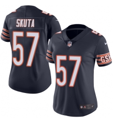 Women's Nike Chicago Bears #57 Dan Skuta Navy Blue Team Color Vapor Untouchable Limited Player NFL Jersey