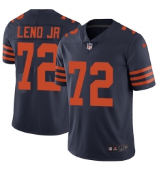 Men's Nike Chicago Bears #72 Charles Leno Navy Blue Alternate Vapor Untouchable Limited Player NFL Jersey