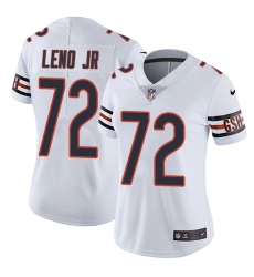 Women's Nike Chicago Bears #72 Charles Leno White Vapor Untouchable Limited Player NFL Jersey
