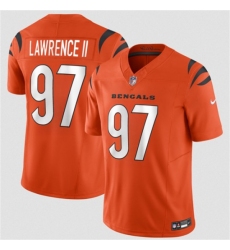 Men's Cincinnati Bengals #97 Dexter Lawrence II Orange 2026 F.U.S.E. Vapor Untouchable Limited Football Stitched Jersey