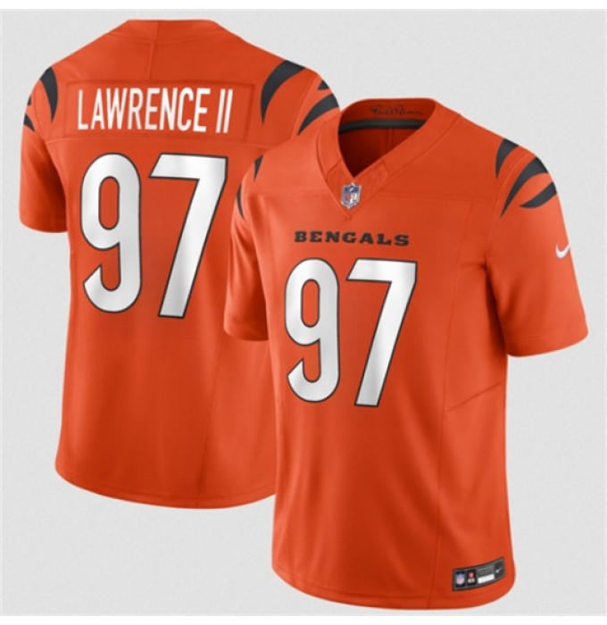 Men's Cincinnati Bengals #97 Dexter Lawrence II Orange 2026 F.U.S.E. Vapor Untouchable Limited Football Stitched Jersey