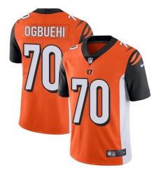 Men's Nike Cincinnati Bengals #70 Cedric Ogbuehi Vapor Untouchable Limited Orange Alternate NFL Jersey