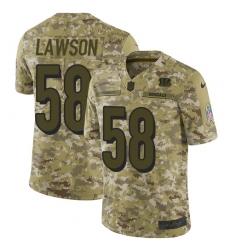 Youth Nike Cincinnati Bengals #58 Carl Lawson Limited Camo 2018 Salute to Service NFL Jersey