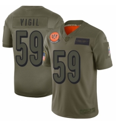 Men's Cincinnati Bengals #59 Nick Vigil Limited Camo 2019 Salute to Service Football Jersey
