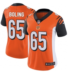 Women's Nike Cincinnati Bengals #65 Clint Boling Vapor Untouchable Limited Orange Alternate NFL Jersey