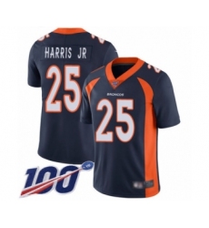 Men's Denver Broncos #25 Chris Harris Jr Navy Blue Alternate Vapor Untouchable Limited Player 100th Season Football Jersey