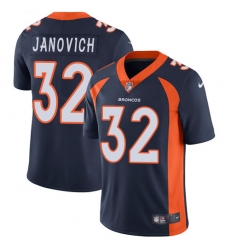 Men's Nike Denver Broncos #32 Andy Janovich Navy Blue Alternate Vapor Untouchable Limited Player NFL Jersey