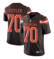 Youth Nike Cleveland Browns #70 Kevin Zeitler Brown Team Color Vapor Untouchable Limited Player NFL Jersey