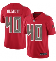 Youth Nike Tampa Bay Buccaneers #40 Mike Alstott Limited Red Rush Vapor Untouchable NFL Jersey