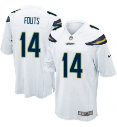Men's Nike Los Angeles Chargers #14 Dan Fouts Game White NFL Jersey