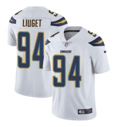 Men's Nike Los Angeles Chargers #94 Corey Liuget White Vapor Untouchable Limited Player NFL Jersey