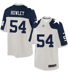 Men's Nike Dallas Cowboys #54 Chuck Howley Limited White Throwback Alternate NFL Jersey