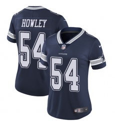 Women's Nike Dallas Cowboys #54 Chuck Howley Navy Blue Team Color Vapor Untouchable Limited Player NFL Jersey