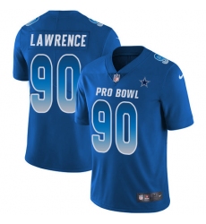 Youth Nike Dallas Cowboys #90 DeMarcus Lawrence Limited Royal Blue 2018 Pro Bowl NFL Jersey